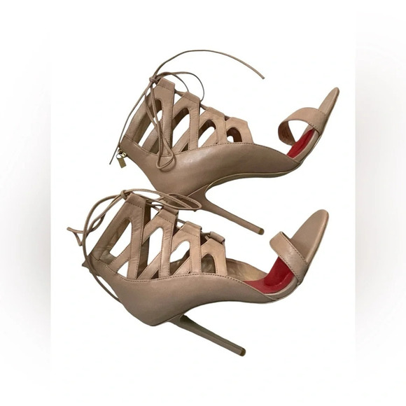 Charles Jourdan 💋 Lace-up Heels. ‎ Gently used and stunning!!! Size 8.5 - Picture 5 of 15